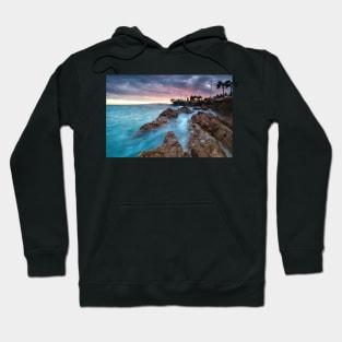 Rock pool sunrise Hoodie